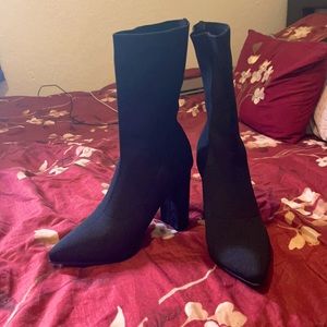 Black sock boots